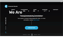 Tablet Screenshot of consumerbrands.com